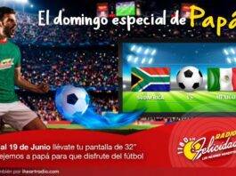 ¡Celebra “El Domingo Especial de Papá” con Radio Felicidad y gana una pantalla!